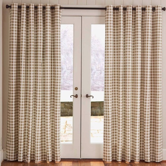 Pottery Barn Kids Other - •Pottery Barn• Gingham Black Out Panels